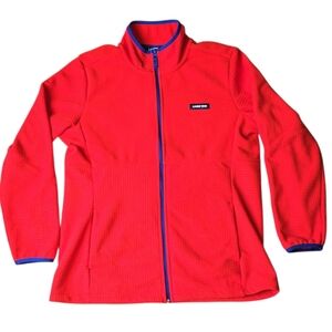 Lands' End Women's Red Jacket with Blue Accents